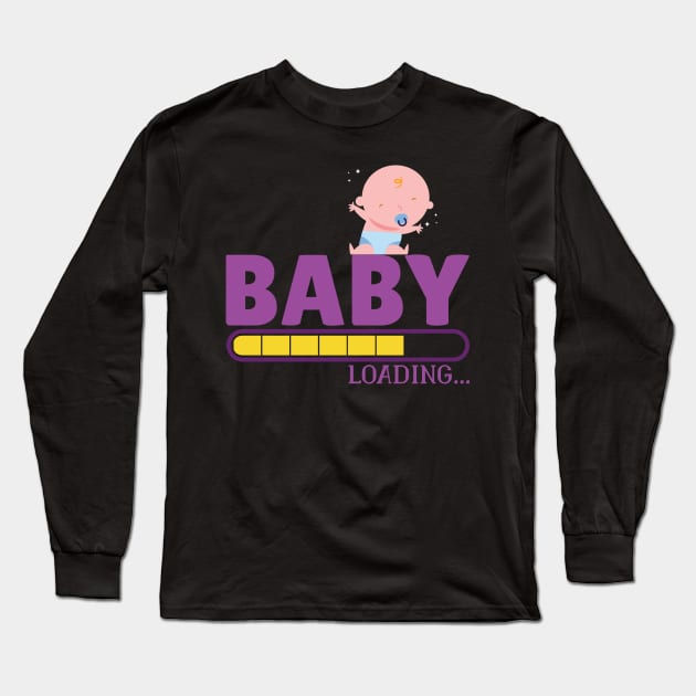 Baby Loading Long Sleeve T-Shirt by Imaginariux